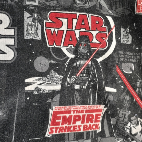 Star Wars Hoodie Large AOP Full Zip Lucas Film Comic Book Covers Marvel (E89) - Picture 10 of 10